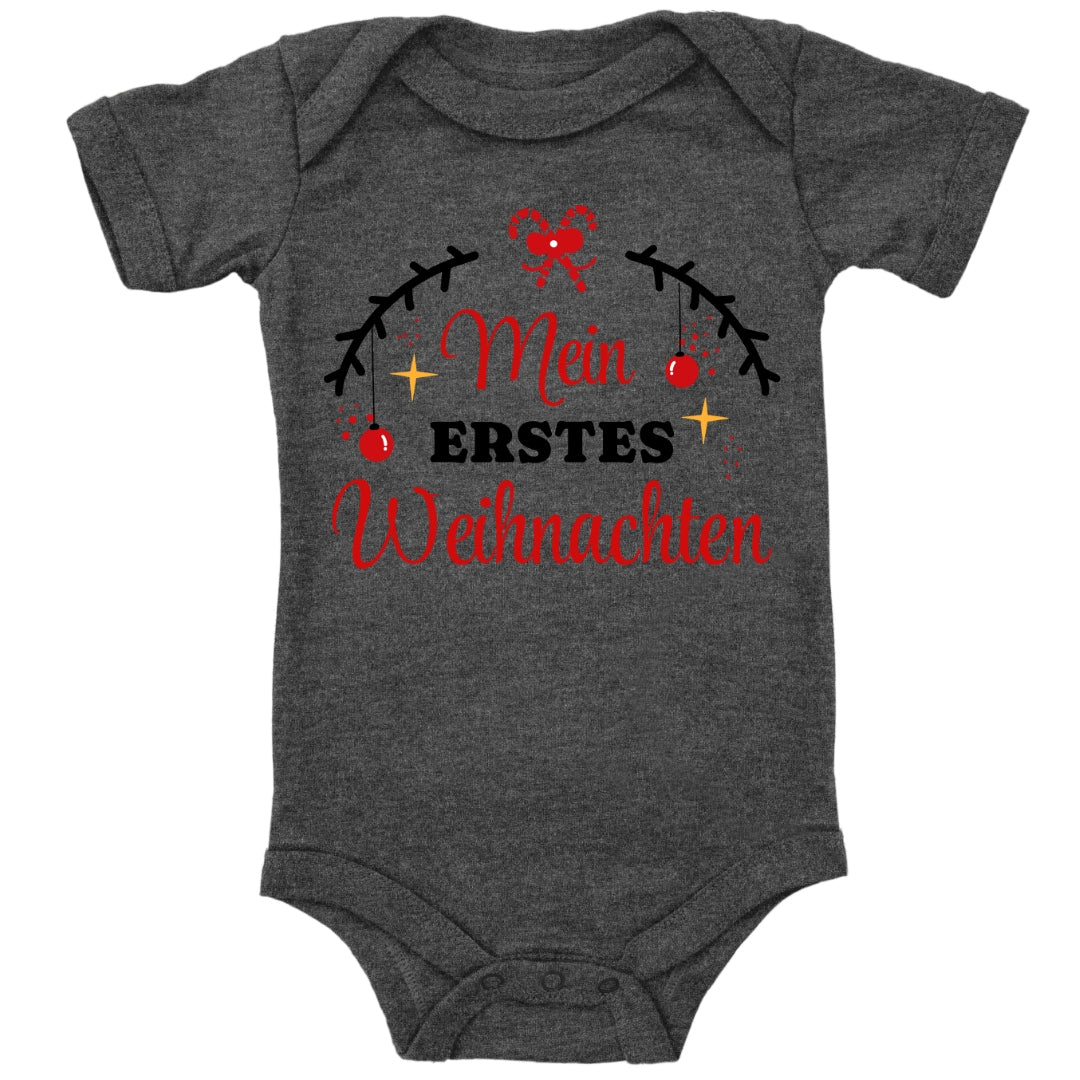 Mein erstes Weihnachten, Tannenzweige mit Christbaumkugeln