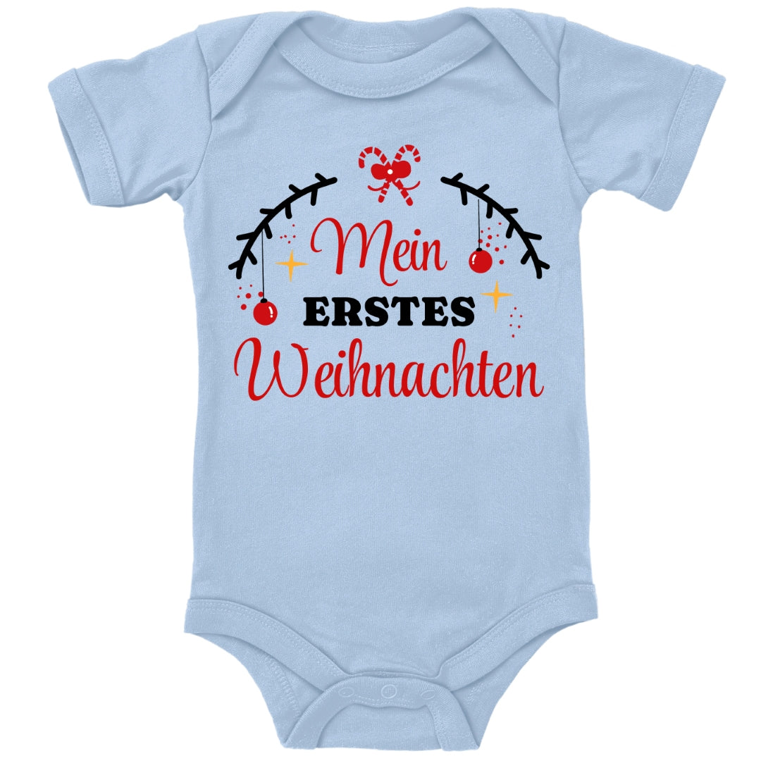 Mein erstes Weihnachten, Tannenzweige mit Christbaumkugeln