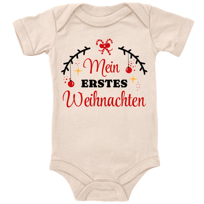 Mein erstes Weihnachten, Tannenzweige mit Christbaumkugeln