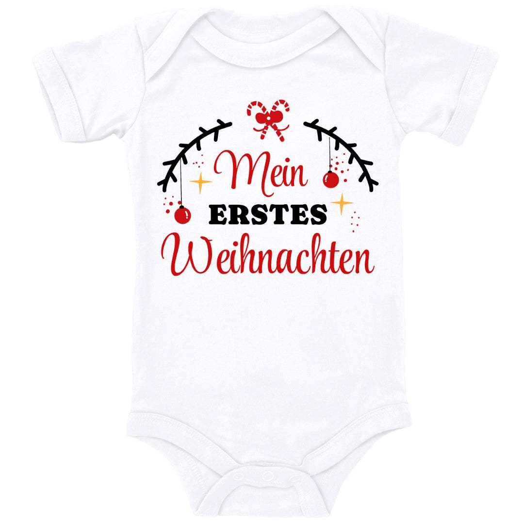 Mein erstes Weihnachten, Tannenzweige mit Christbaumkugeln