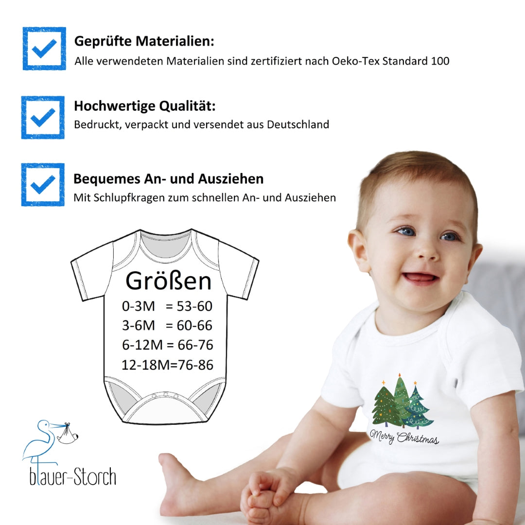 Merry Christmas, geschmückte Weihnachtsbäume