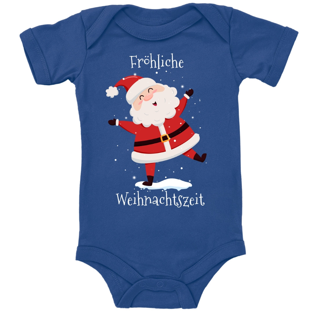 Fröhliche Weihnachtszeit, Santa Claus tanzt im Schnee