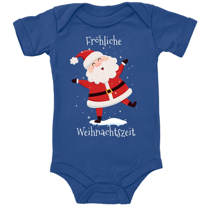 Fröhliche Weihnachtszeit, Santa Claus tanzt im Schnee