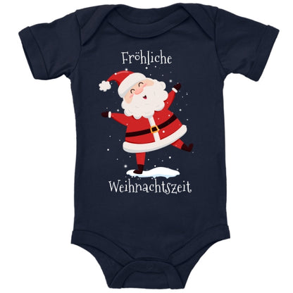 Fröhliche Weihnachtszeit, Santa Claus tanzt im Schnee