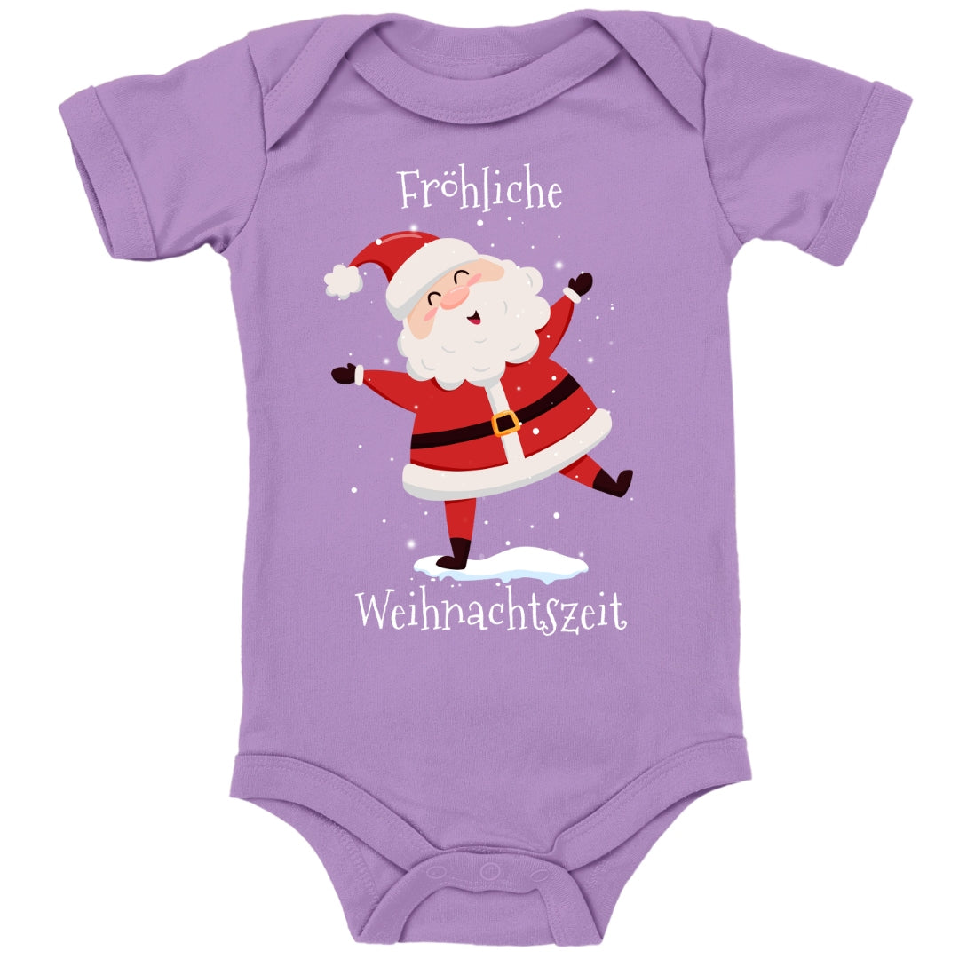 Fröhliche Weihnachtszeit, Santa Claus tanzt im Schnee