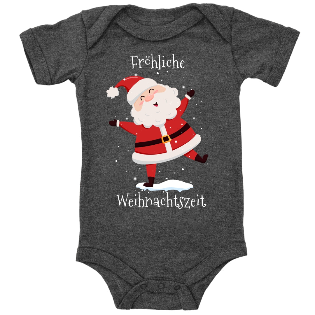 Fröhliche Weihnachtszeit, Santa Claus tanzt im Schnee