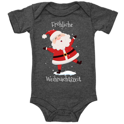 Fröhliche Weihnachtszeit, Santa Claus tanzt im Schnee