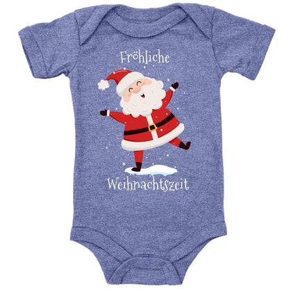 Fröhliche Weihnachtszeit, Santa Claus tanzt im Schnee