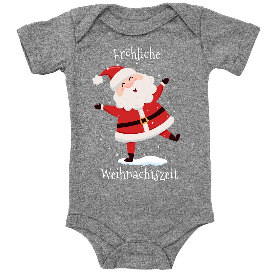 Fröhliche Weihnachtszeit, Santa Claus tanzt im Schnee