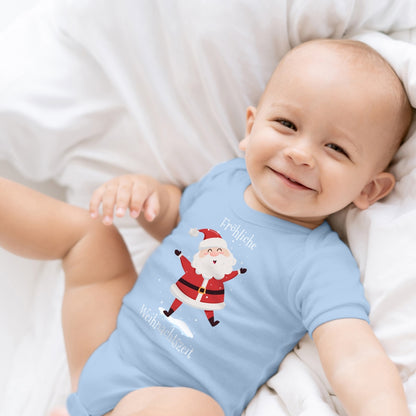 Fröhliche Weihnachtszeit, Santa Claus tanzt im Schnee