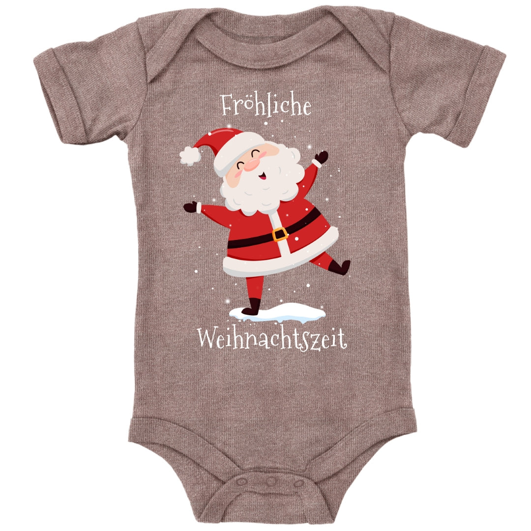 Fröhliche Weihnachtszeit, Santa Claus tanzt im Schnee