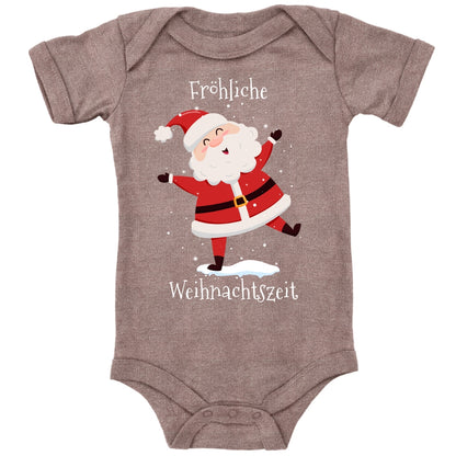 Fröhliche Weihnachtszeit, Santa Claus tanzt im Schnee