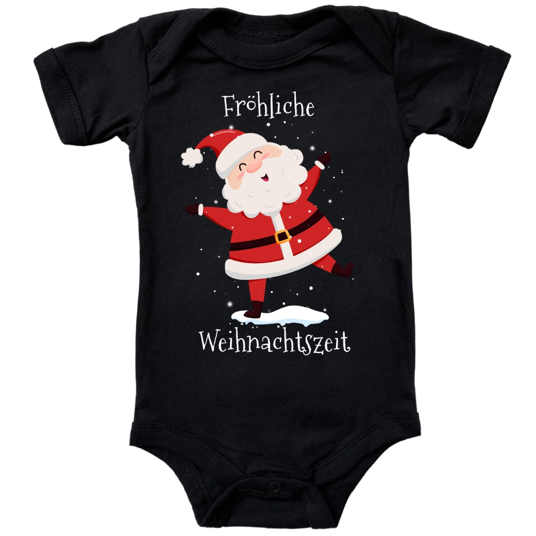 Fröhliche Weihnachtszeit, Santa Claus tanzt im Schnee