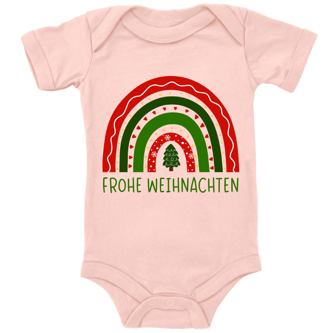 Frohe Weihnachten, weihnachtlicher Regenbogen