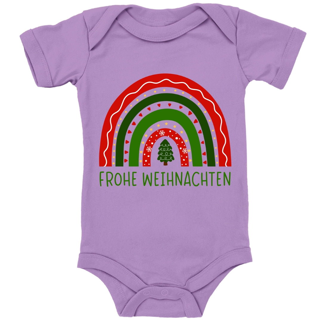 Frohe Weihnachten, weihnachtlicher Regenbogen