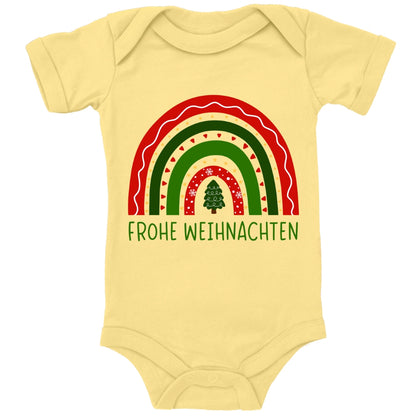 Frohe Weihnachten, weihnachtlicher Regenbogen