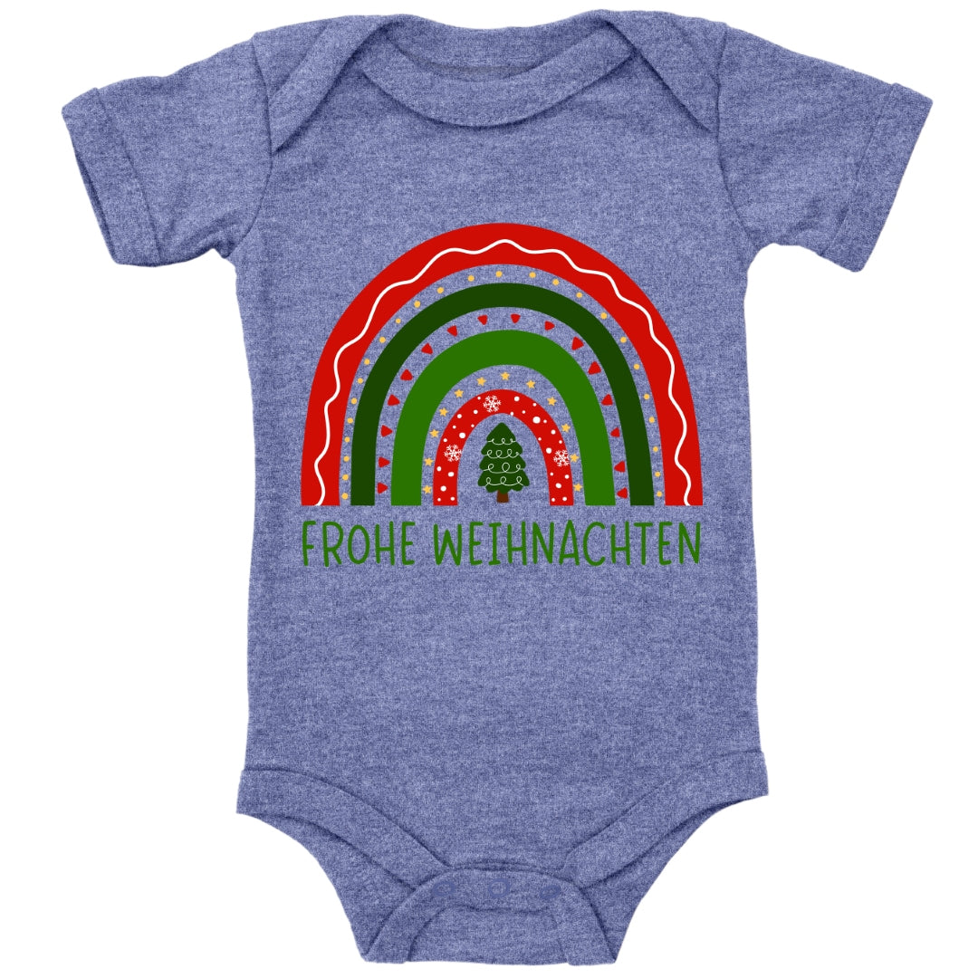 Frohe Weihnachten, weihnachtlicher Regenbogen