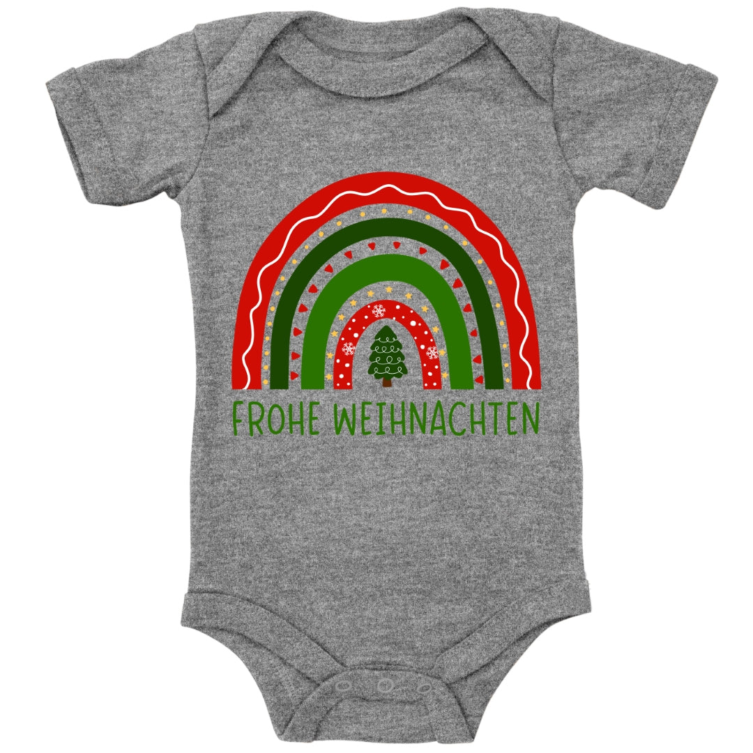 Frohe Weihnachten, weihnachtlicher Regenbogen