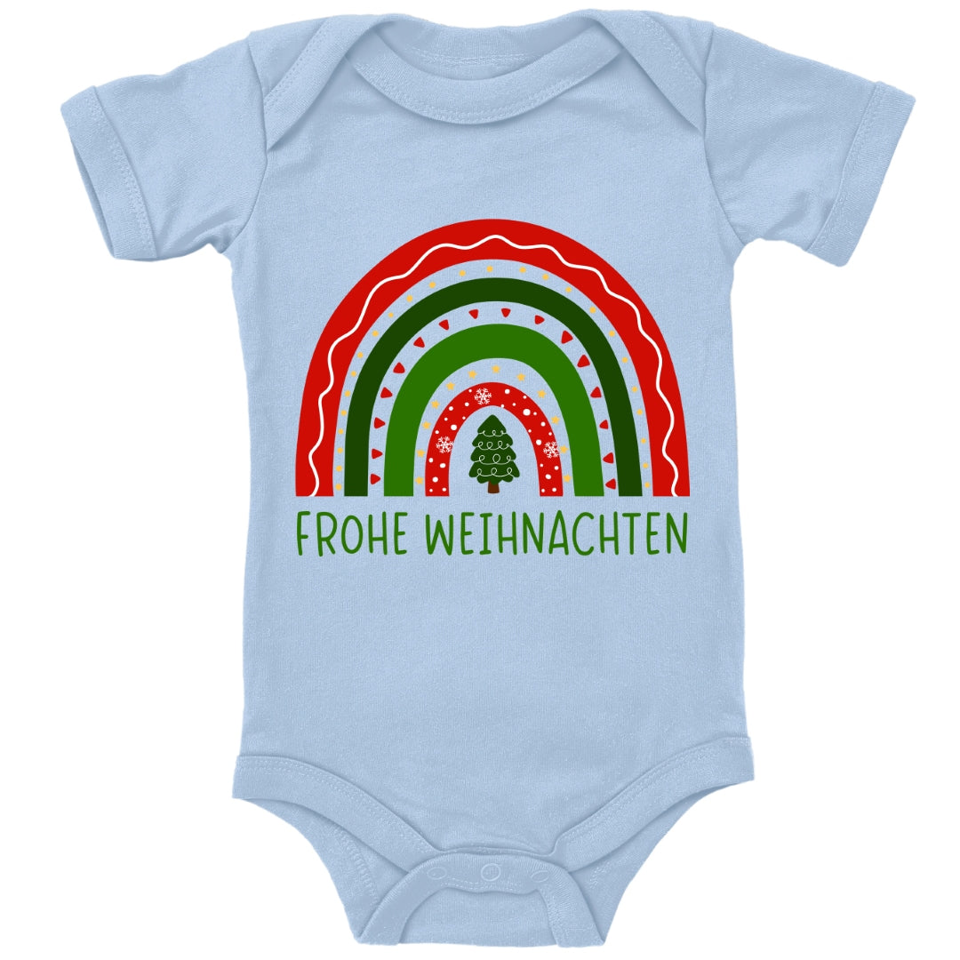 Frohe Weihnachten, weihnachtlicher Regenbogen