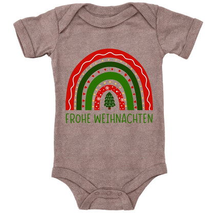 Frohe Weihnachten, weihnachtlicher Regenbogen