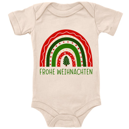 Frohe Weihnachten, weihnachtlicher Regenbogen