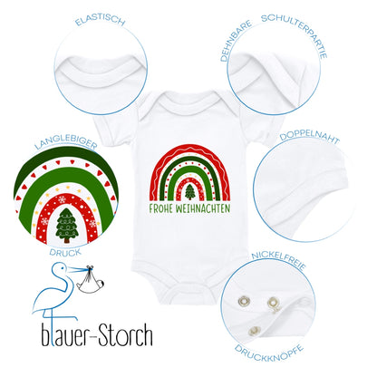 Frohe Weihnachten, weihnachtlicher Regenbogen