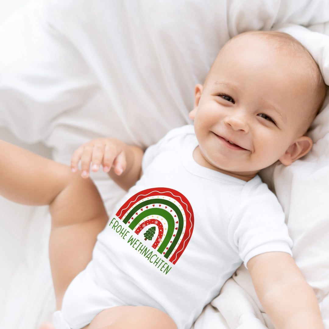 Frohe Weihnachten, weihnachtlicher Regenbogen