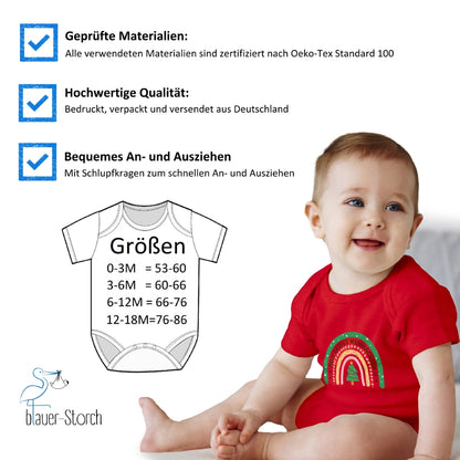 Mein erstes Weihnachten, Weihnachtsbogen, Regenbogen überm Tannenbaum