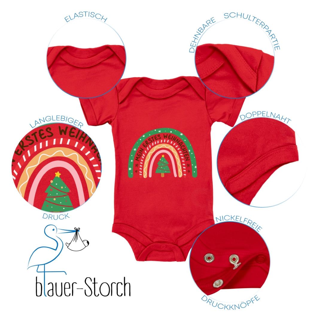 Mein erstes Weihnachten, Weihnachtsbogen, Regenbogen überm Tannenbaum