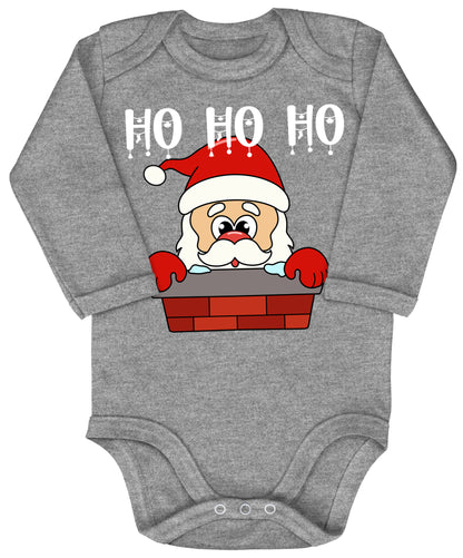 Ho ho ho Weihnachtsmann im Schornstein