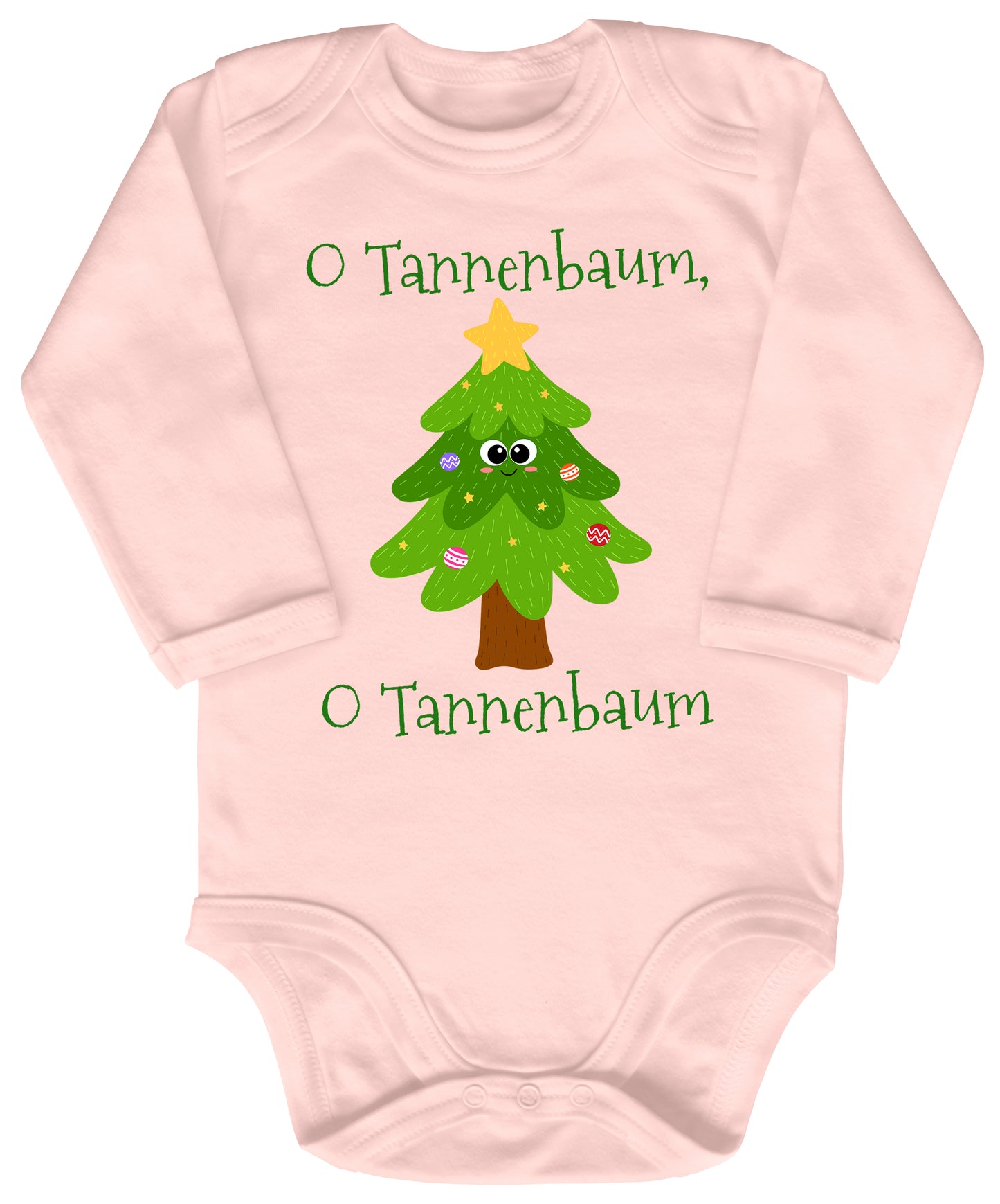 O Tannenbaum, niedlicher Weihnachtsbaum mit Christbaumkugeln