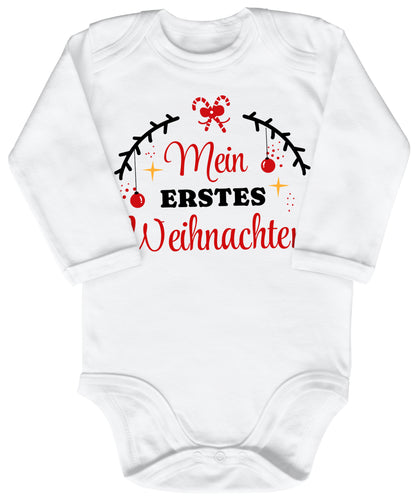 Mein erstes Weihnachten, Tannenzweige mit Christbaumkugeln