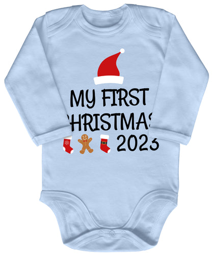 My first Christmas, Weihnachtsmann-Mütze, Stiefel, Lebkuchenmann