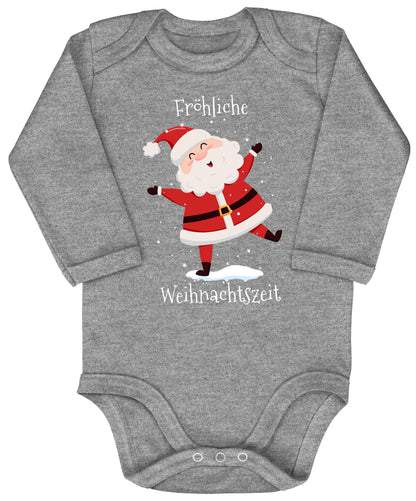 Fröhliche Weihnachtszeit, Santa Claus tanzt im Schnee