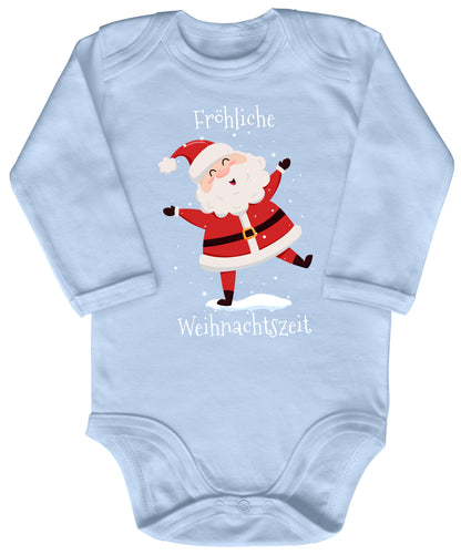 Fröhliche Weihnachtszeit, Santa Claus tanzt im Schnee