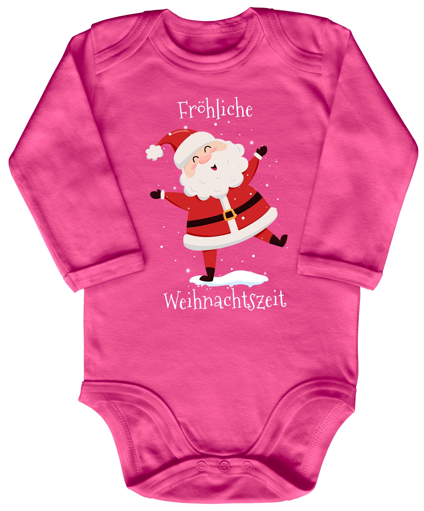 Fröhliche Weihnachtszeit, Santa Claus tanzt im Schnee