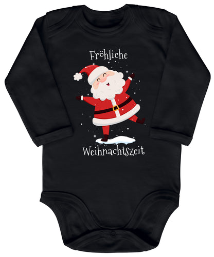 Fröhliche Weihnachtszeit, Santa Claus tanzt im Schnee