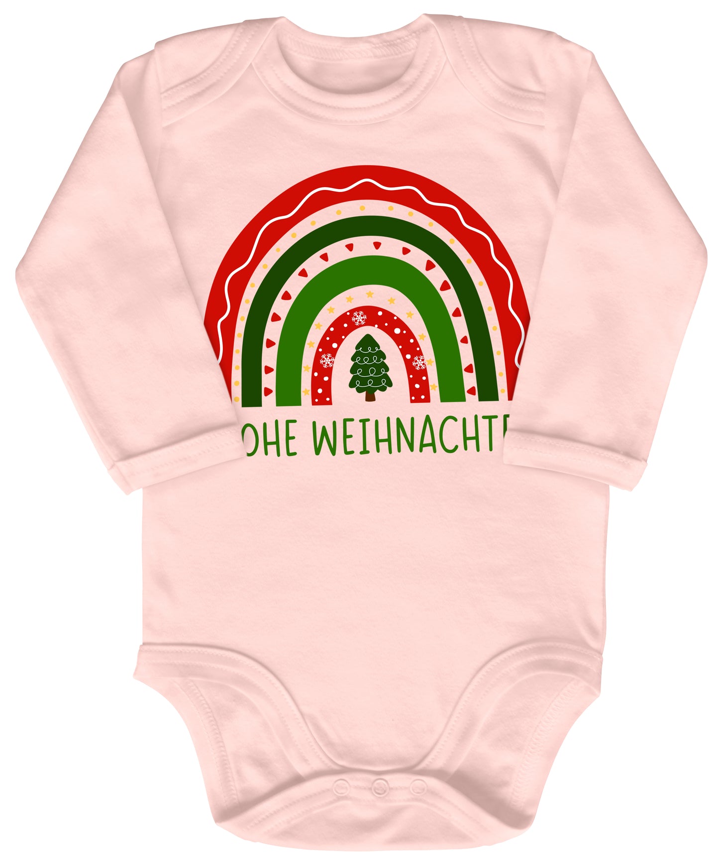 Frohe Weihnachten, weihnachtlicher Regenbogen