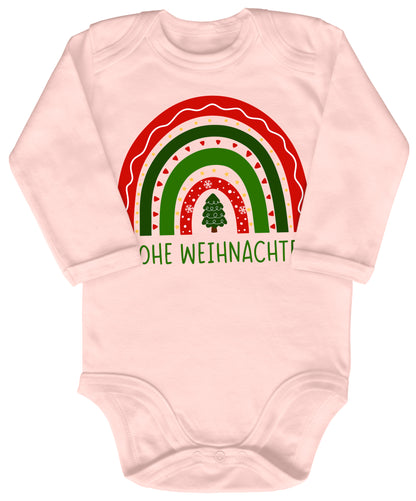 Frohe Weihnachten, weihnachtlicher Regenbogen