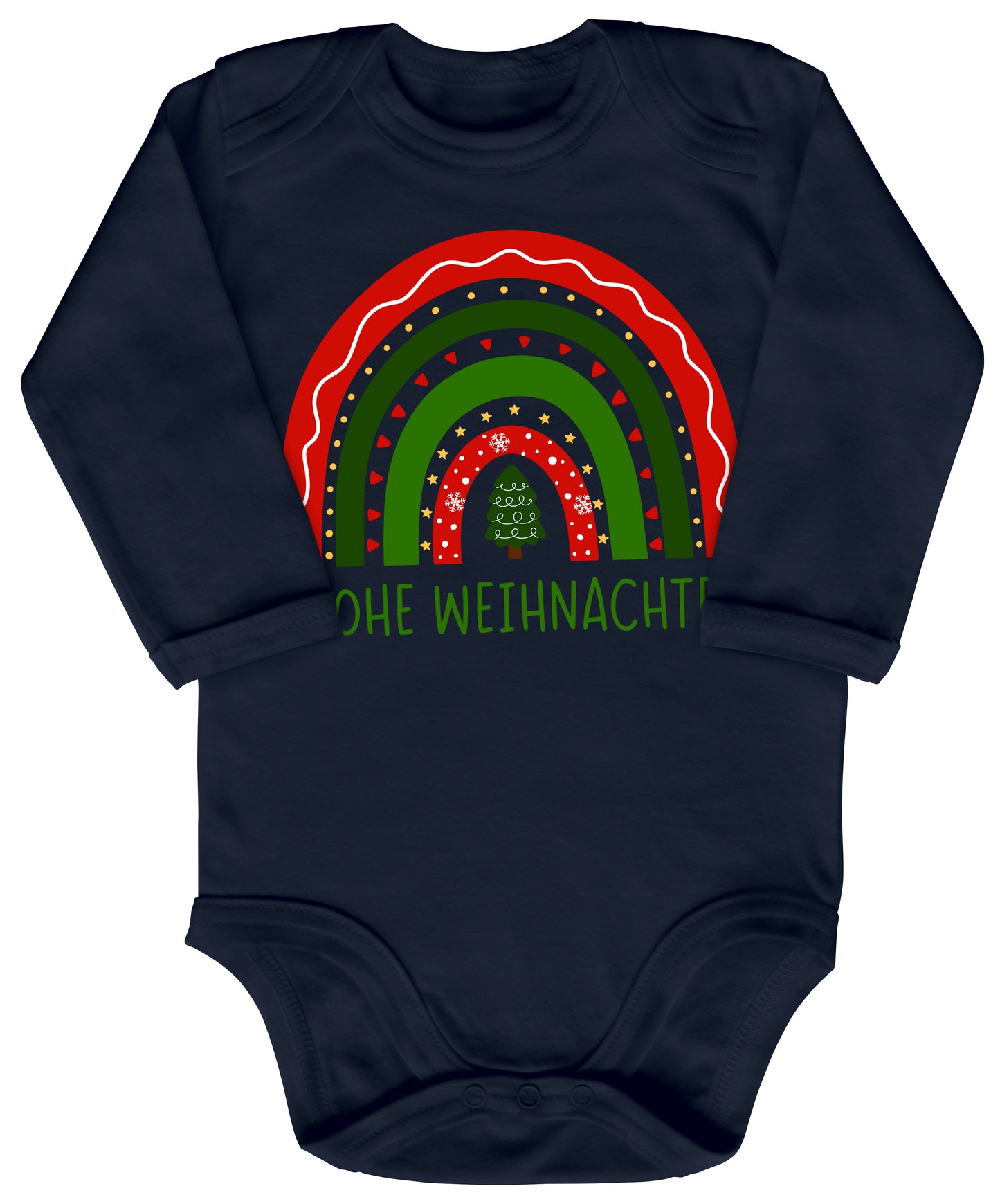 Frohe Weihnachten, weihnachtlicher Regenbogen