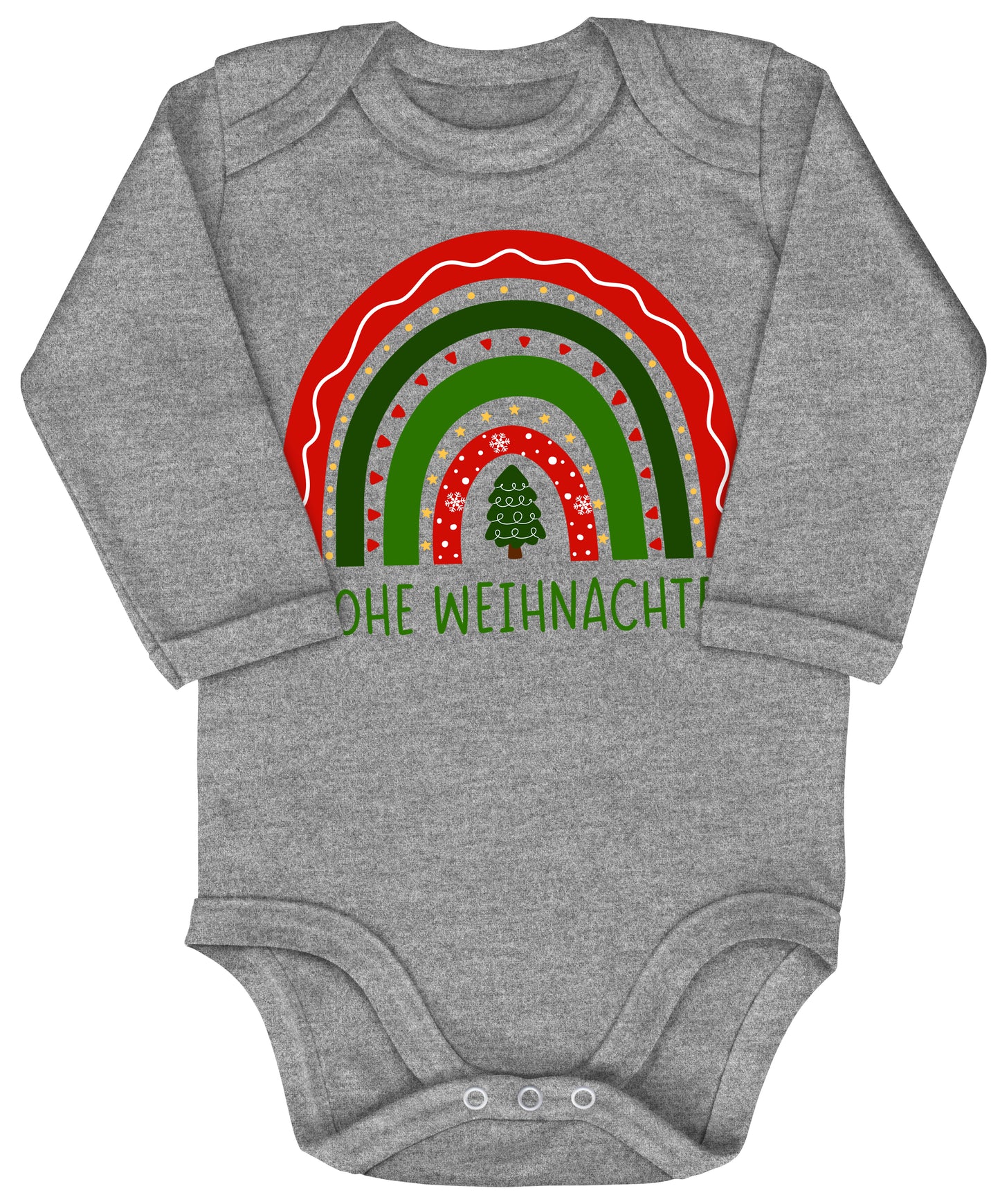 Frohe Weihnachten, weihnachtlicher Regenbogen