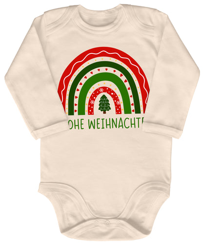 Frohe Weihnachten, weihnachtlicher Regenbogen