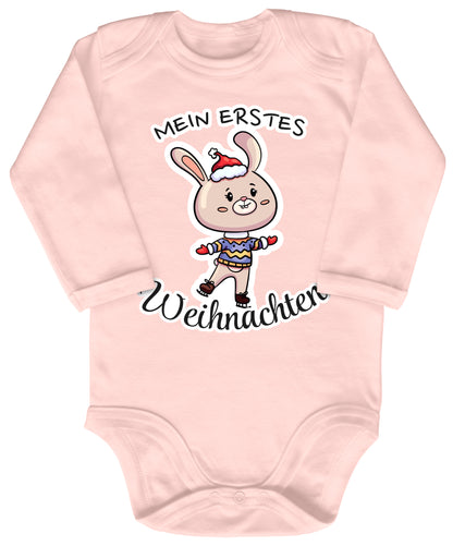 Mein erstes Weihnachten , niedlicher Schlittschuh-Hase