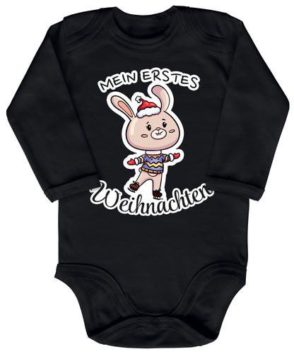 Mein erstes Weihnachten , niedlicher Schlittschuh-Hase