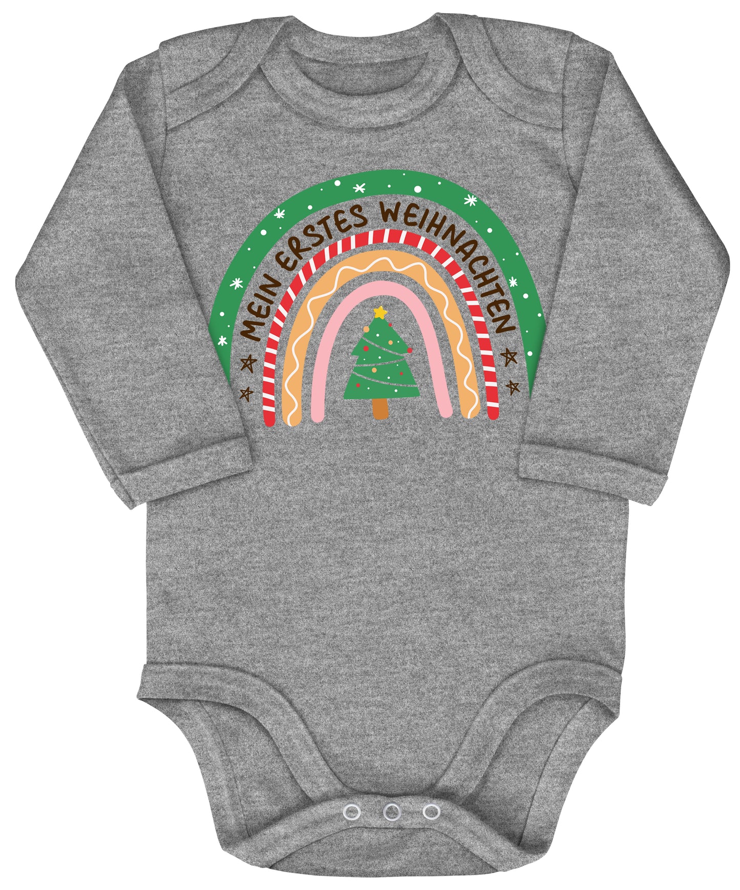 Mein erstes Weihnachten, Weihnachtsbogen, Weihnachtlicher Regenbogen überm Tannenbaum