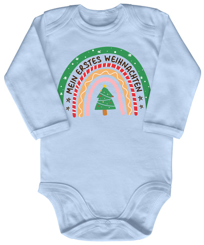 Mein erstes Weihnachten, Weihnachtsbogen, Weihnachtlicher Regenbogen überm Tannenbaum