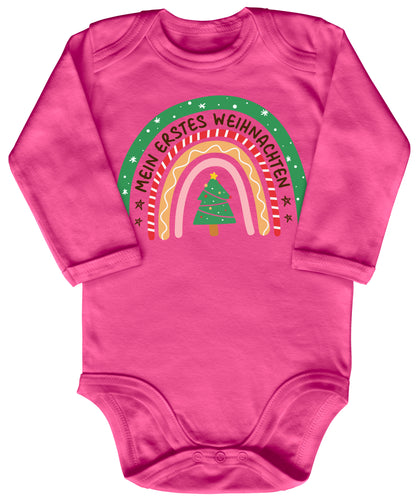 Mein erstes Weihnachten, Weihnachtsbogen, Weihnachtlicher Regenbogen überm Tannenbaum