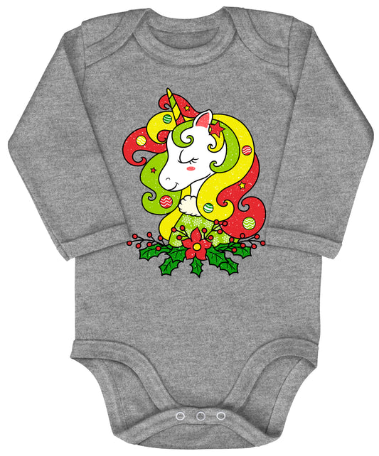 Weihnachtlich geschmücktes Einhorn